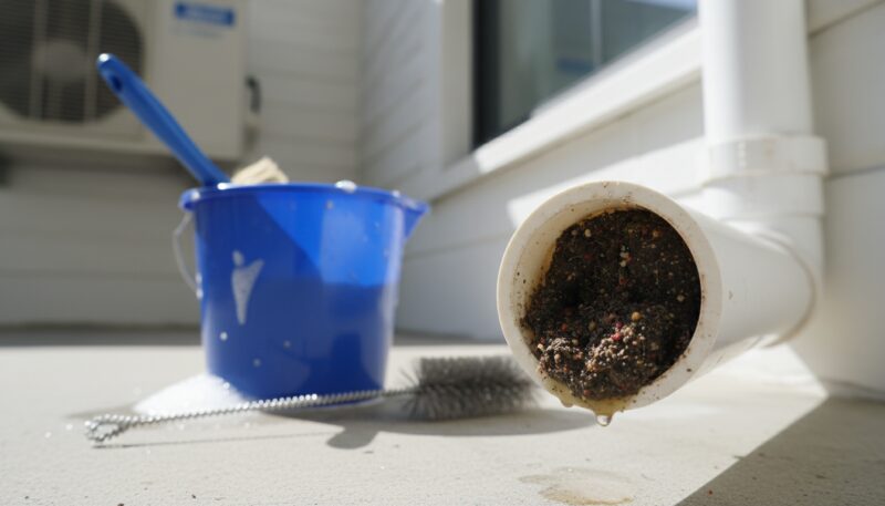 Začepljena odvodna cev klima uređaja Začepljena odvodna cev klima uređaja